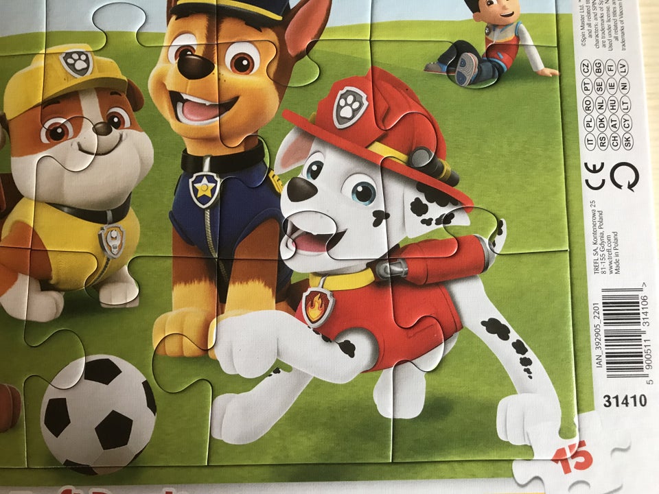 Paw Patrol, Børnepuslespil i