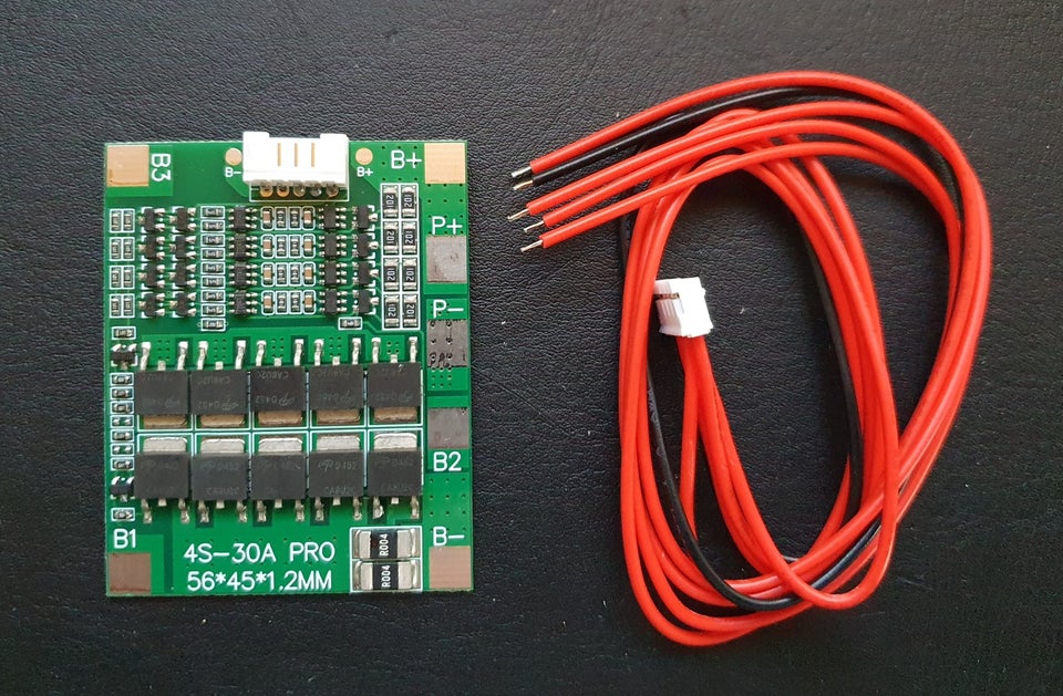 Batterioplader, 4S 30A BMS