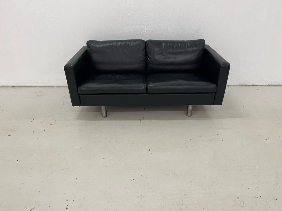 Sofa, læder, 3 pers.