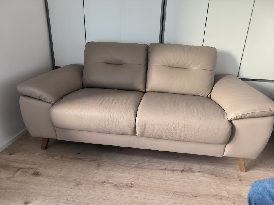 Sofa, læder, 2 pers.