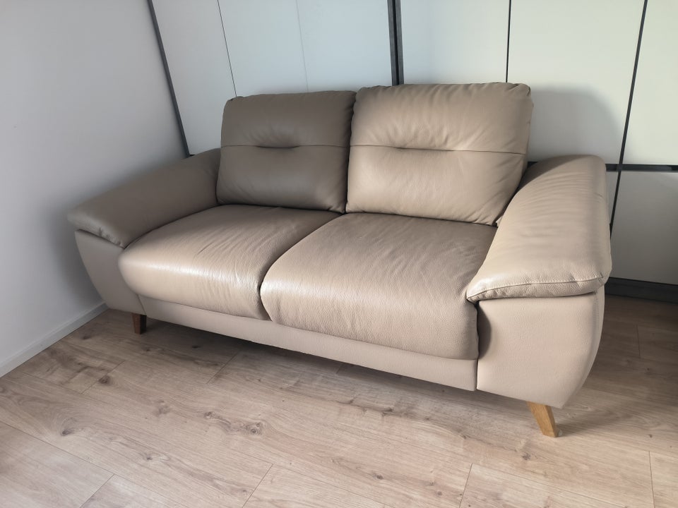 Sofa, læder, 2 pers.