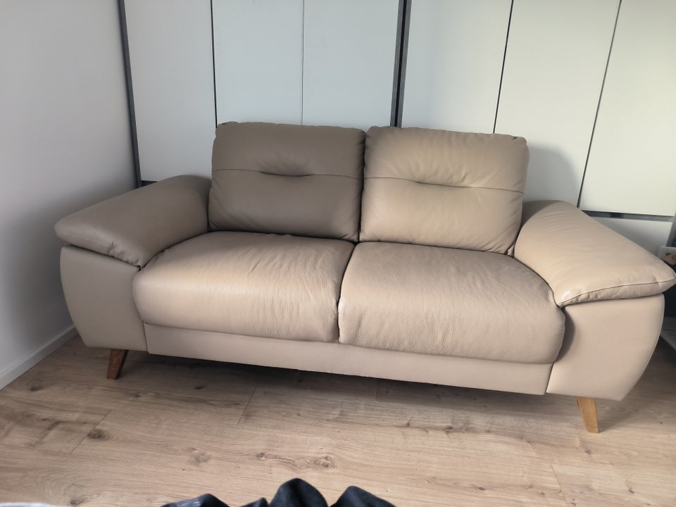 Sofa, læder, 2 pers.