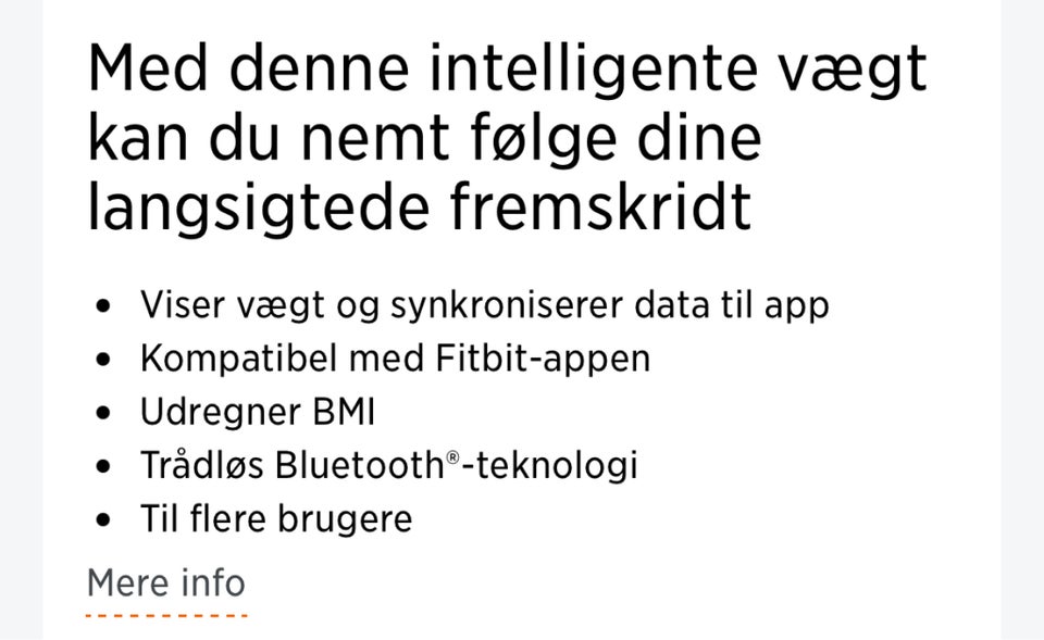 Andet, Vægt, Fitbit