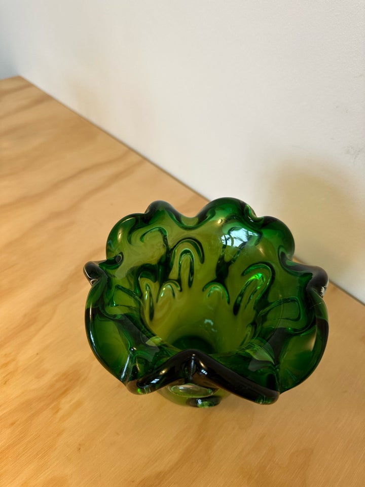 Grøn glas vase