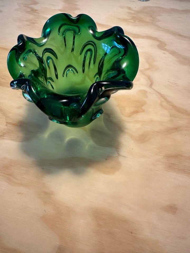 Grøn glas vase