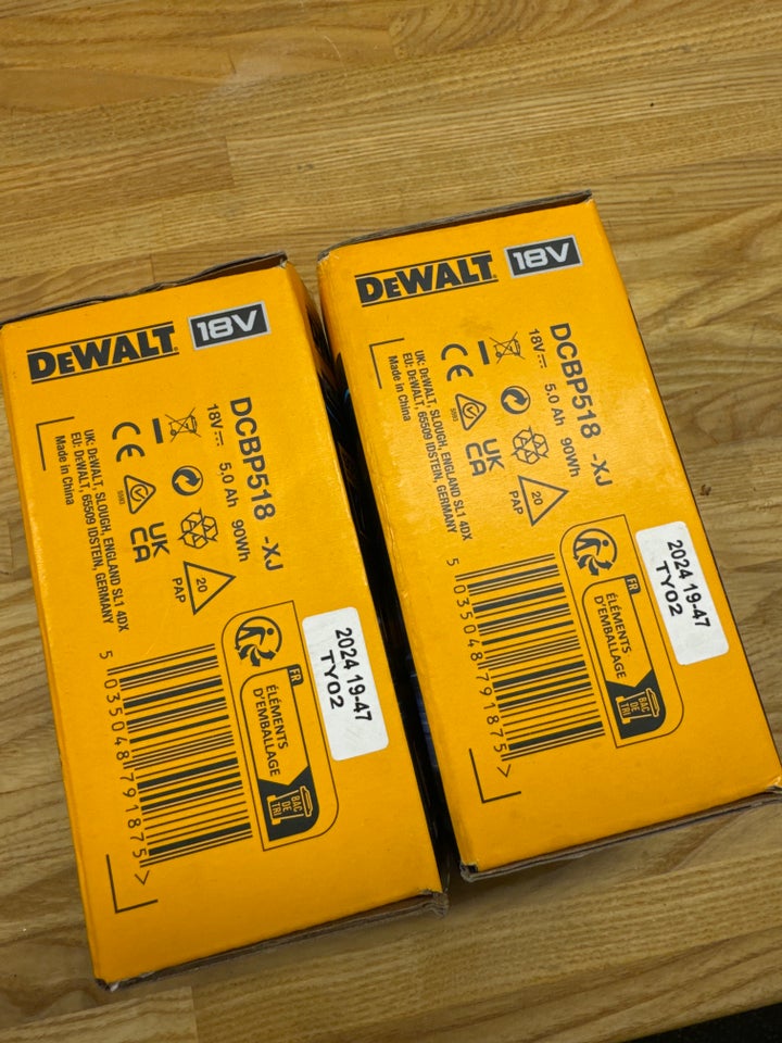 Batteri, Dewalt