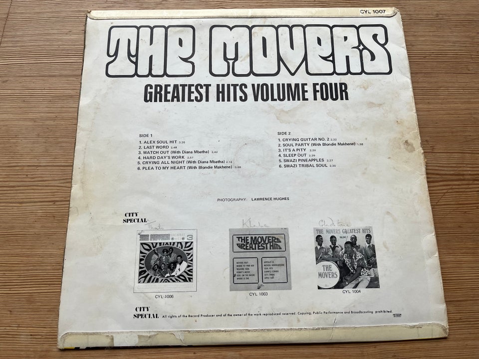 LP, The Movers , The Greatest Hits