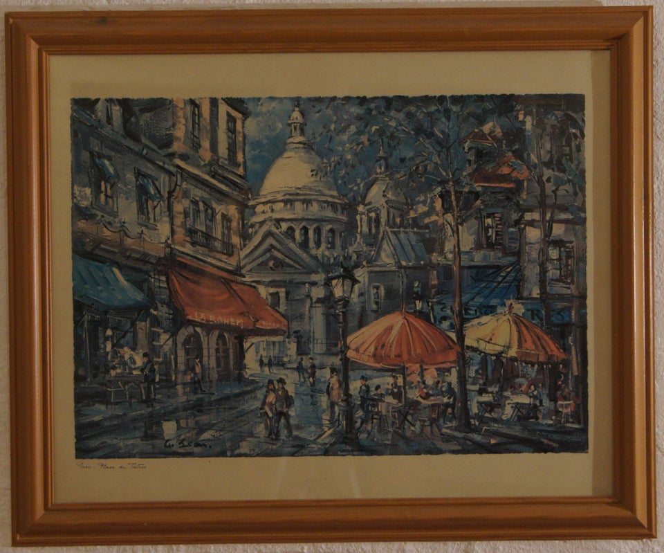 Tryk, motiv: Place du tertre, b: 57