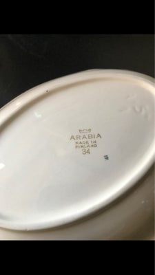 Porcelæn Fad Arabia Finland