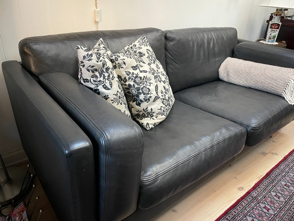 Sofa, læder, 2 pers.