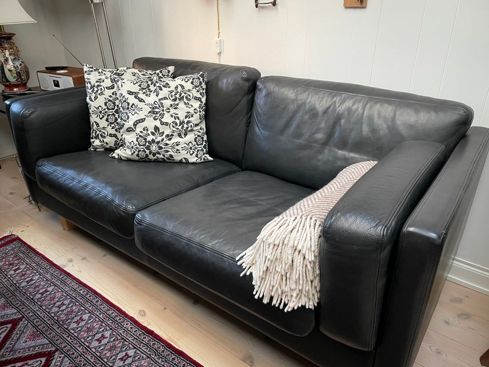 Sofa, læder, 2 pers.