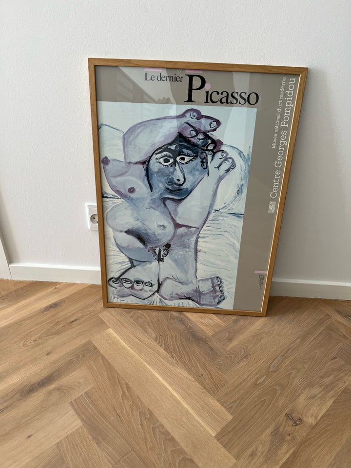 Picasso i flot egetræsramme,