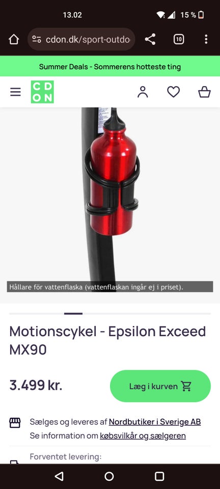 Motionscykel Epsilon Exceed MX90