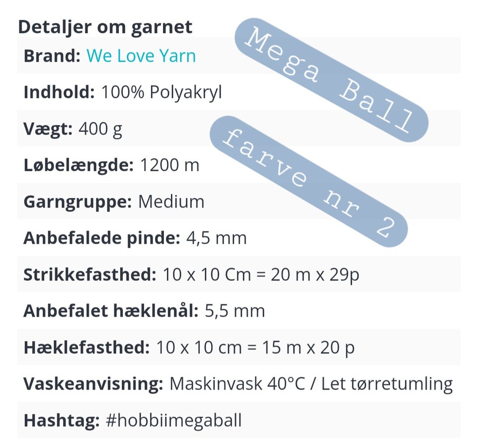 Garn, XL akrylnøgler fra Hobbii.dk