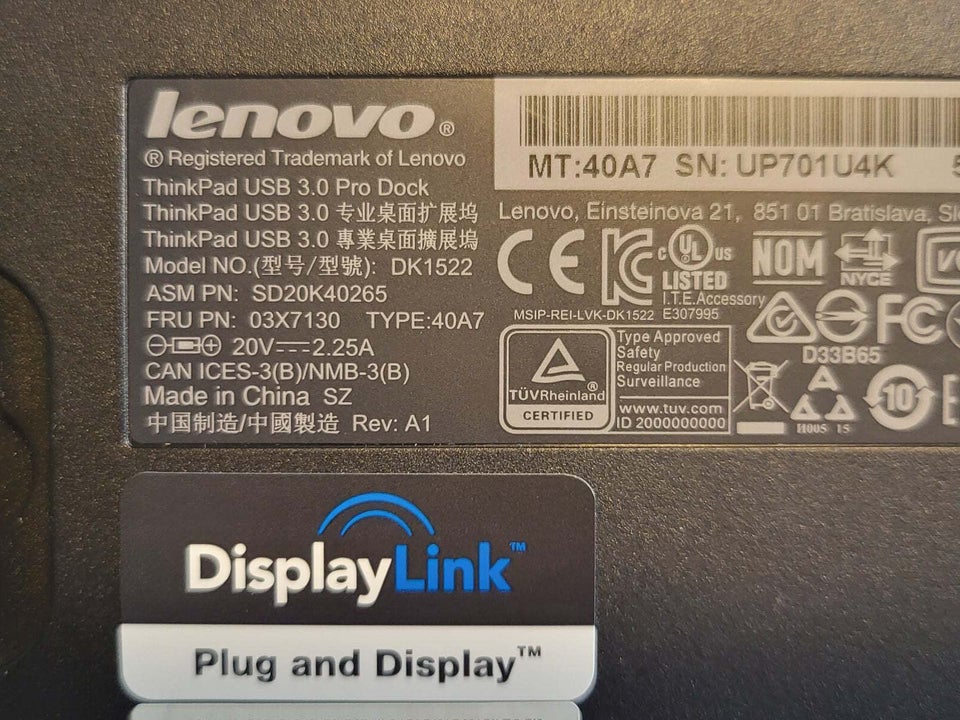 Dockingstation Lenovo Perfekt