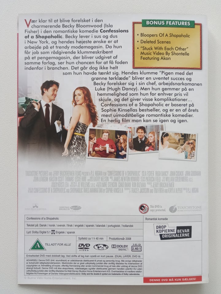 Confessions of a shopaholic, DVD,