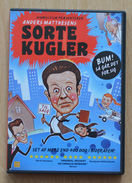 Sorte kugler, DVD, komedie