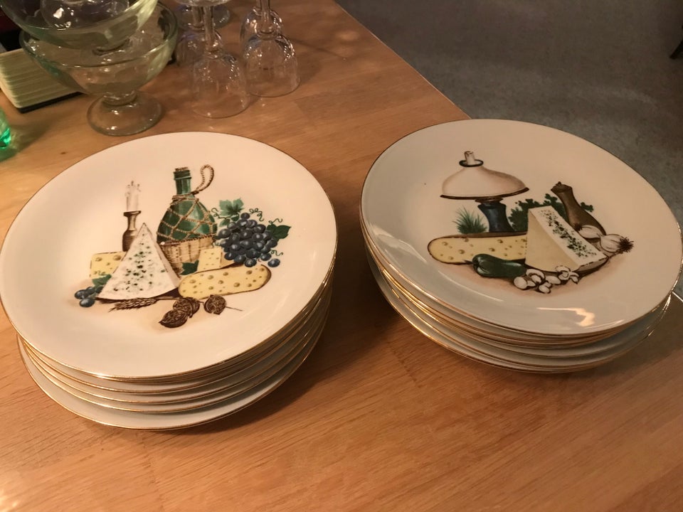 Porcelæn Oste tallerkner