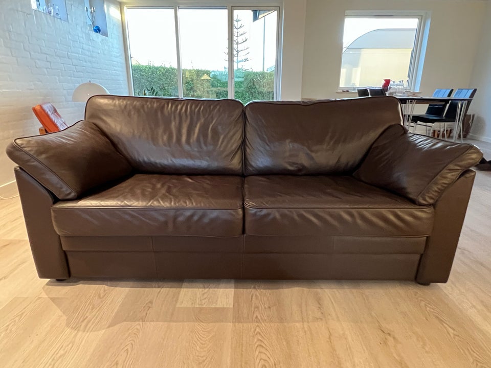 Sofa, læder, 3 pers.