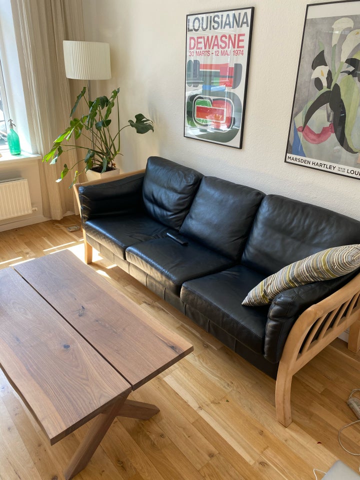 Sofa læder 3 pers