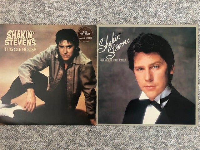 LP Shakin' Stevens x 2 2 titler