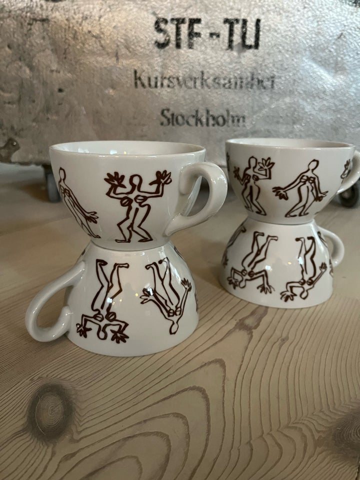 Porcelæn, 4 kopper, Mitterteich