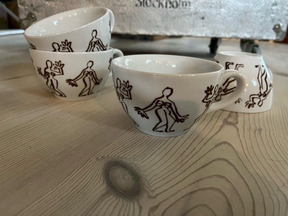 Porcelæn, 4 kopper, Mitterteich