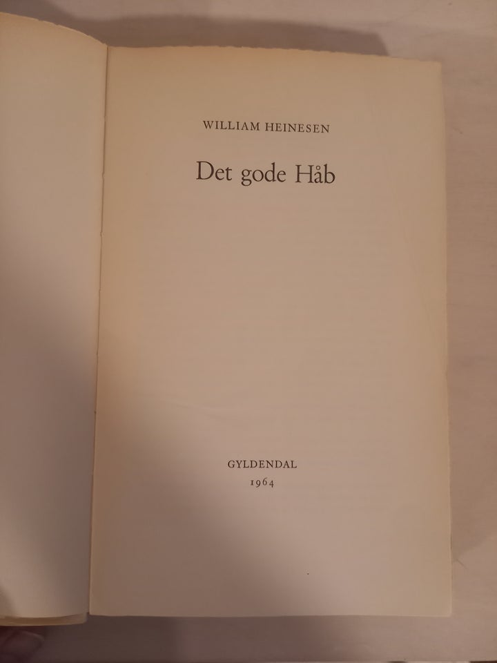 Det gode håb, William Heinesen,