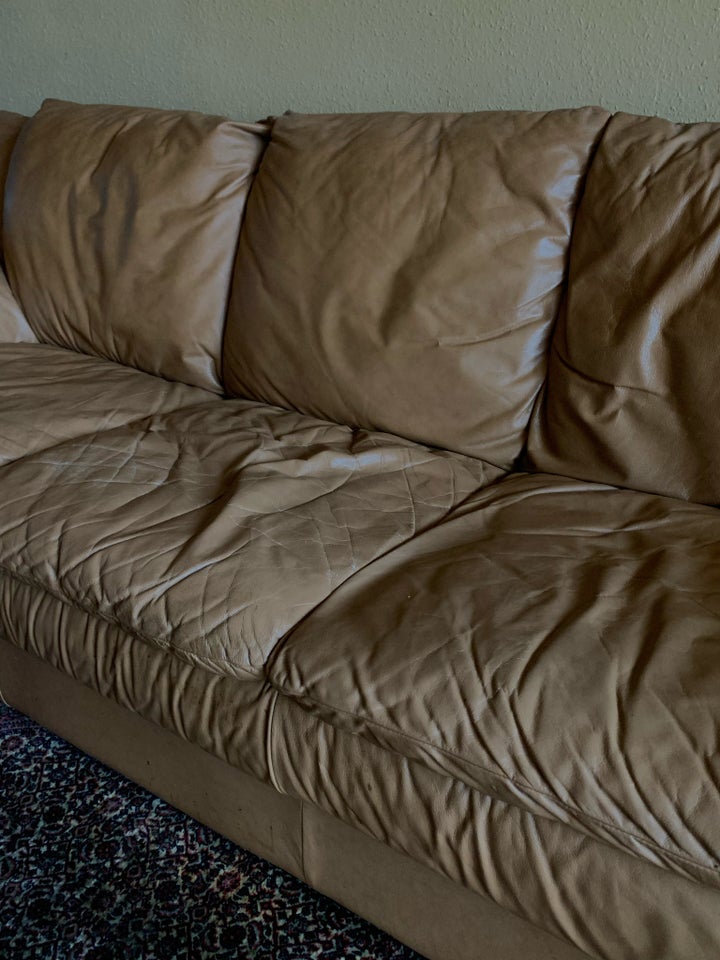 Sofa, læder, 3 pers.