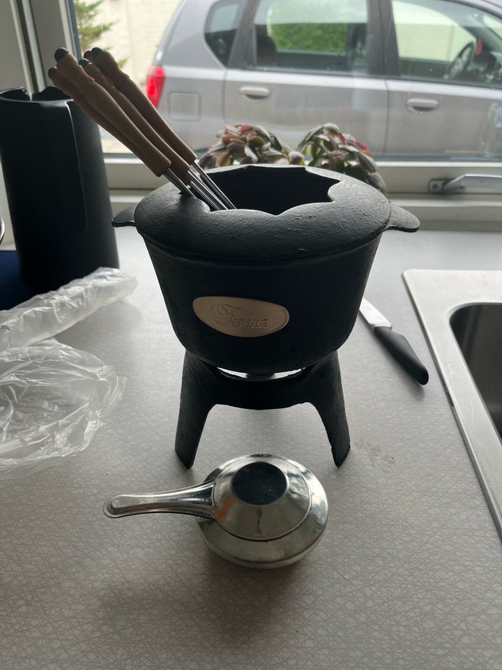 Fondue set Støbejern set