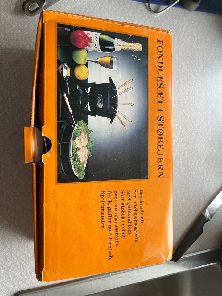 Fondue set Støbejern set