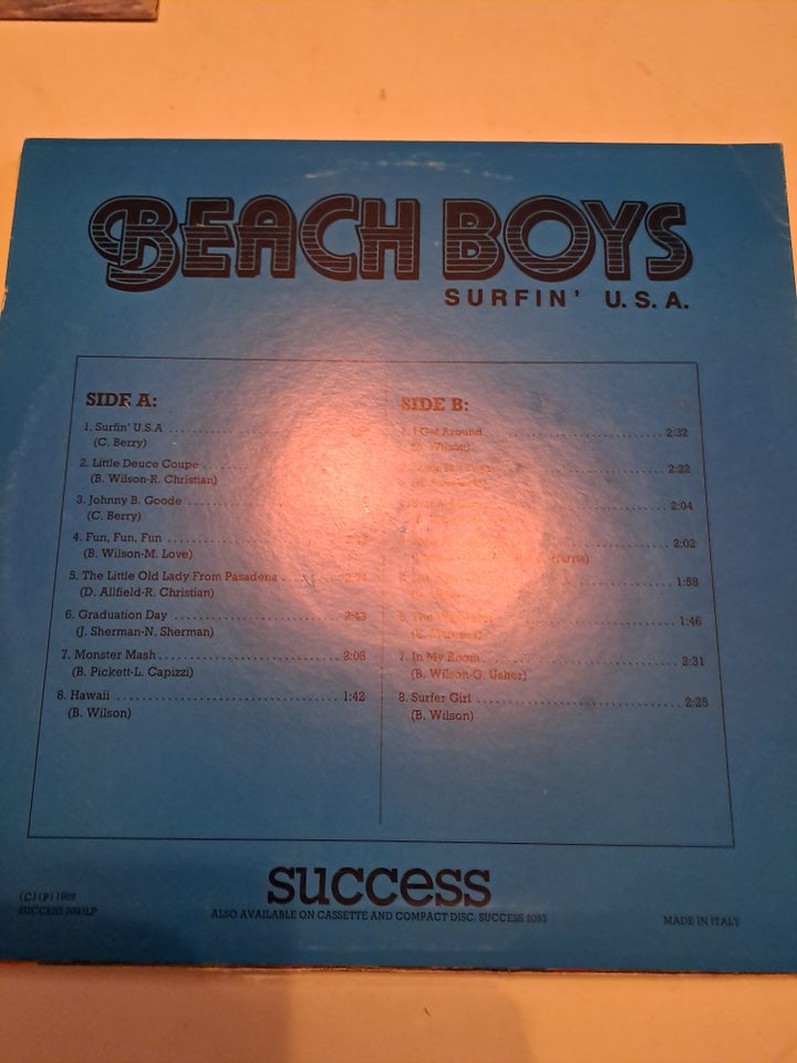 LP, BEACH BOYS., 5 LPèr m. Beach Boys