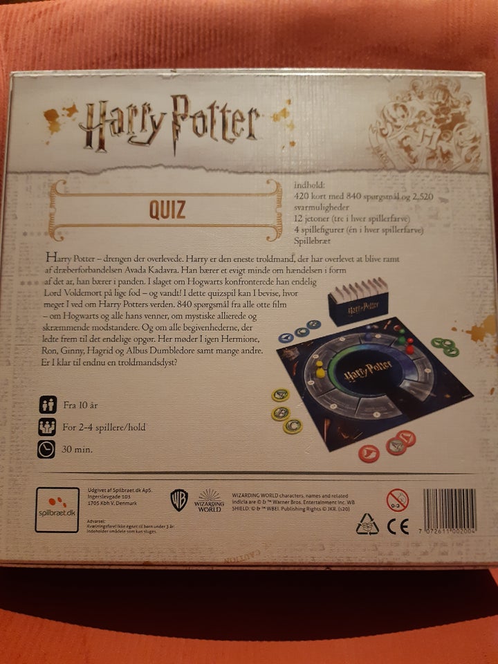 Harry Potter quiz, Familiespil,