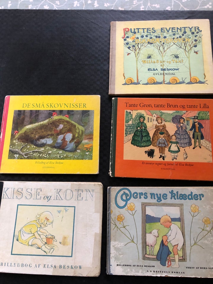 5 forsk Elsa Beskow bøger., Elsa