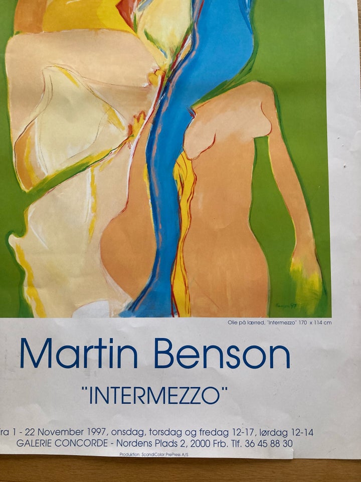 Plakat Martin Benson motiv: