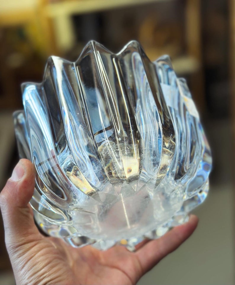 Glas Krystal skål - glas skål - 