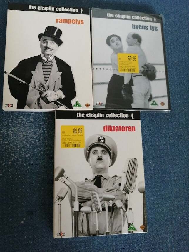 3 Fantastiske Chaplin Film, DVD,