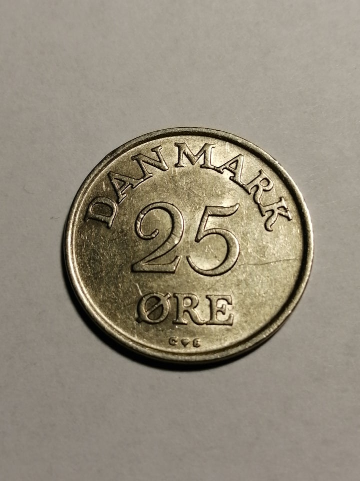 Danmark, mønter, 25 øre