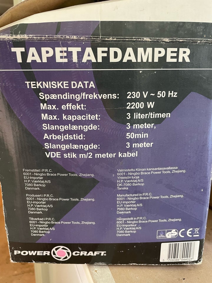 Tapetafdamper Powercraft