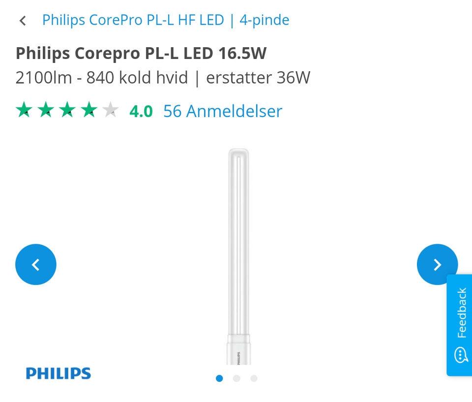 Pære Philips Led