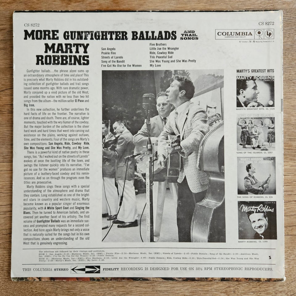 LP, Marty Robbins, More Gunfighter