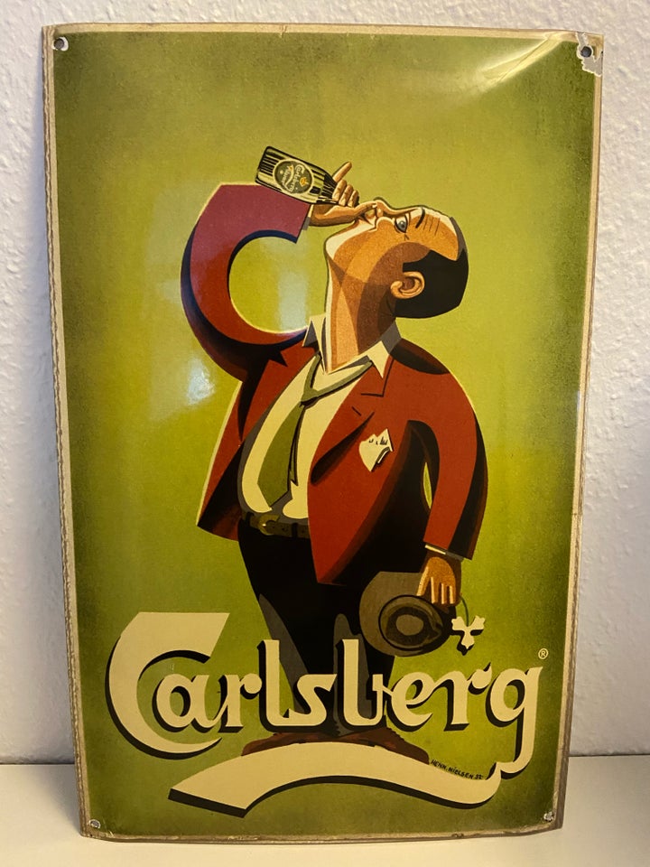 Skilte Carlsberg emaljeskilt