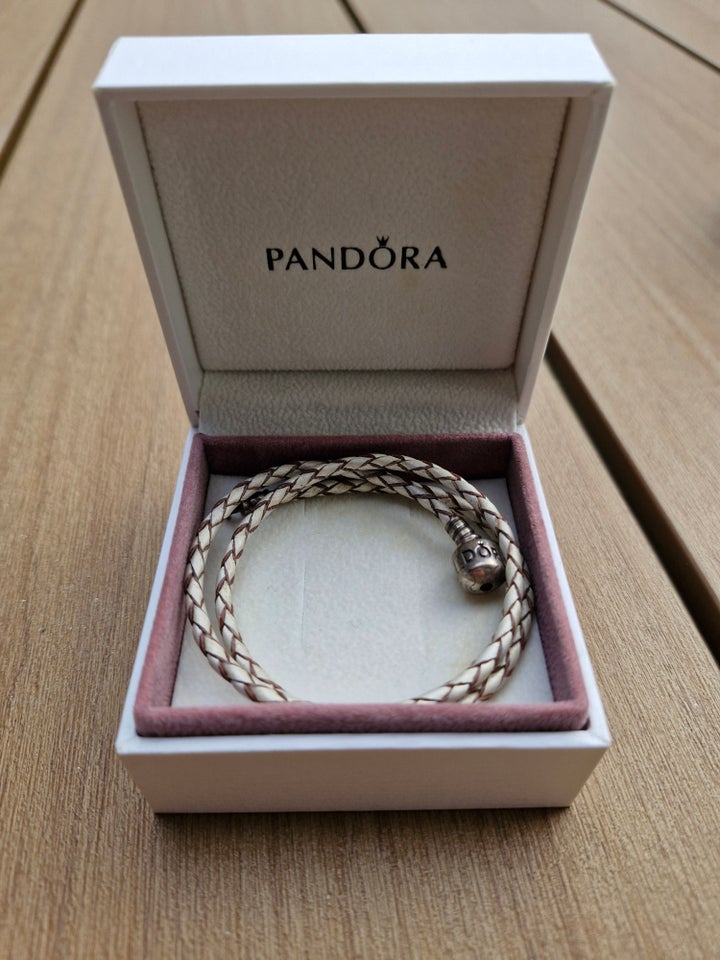 Armbånd, læder, Pandora