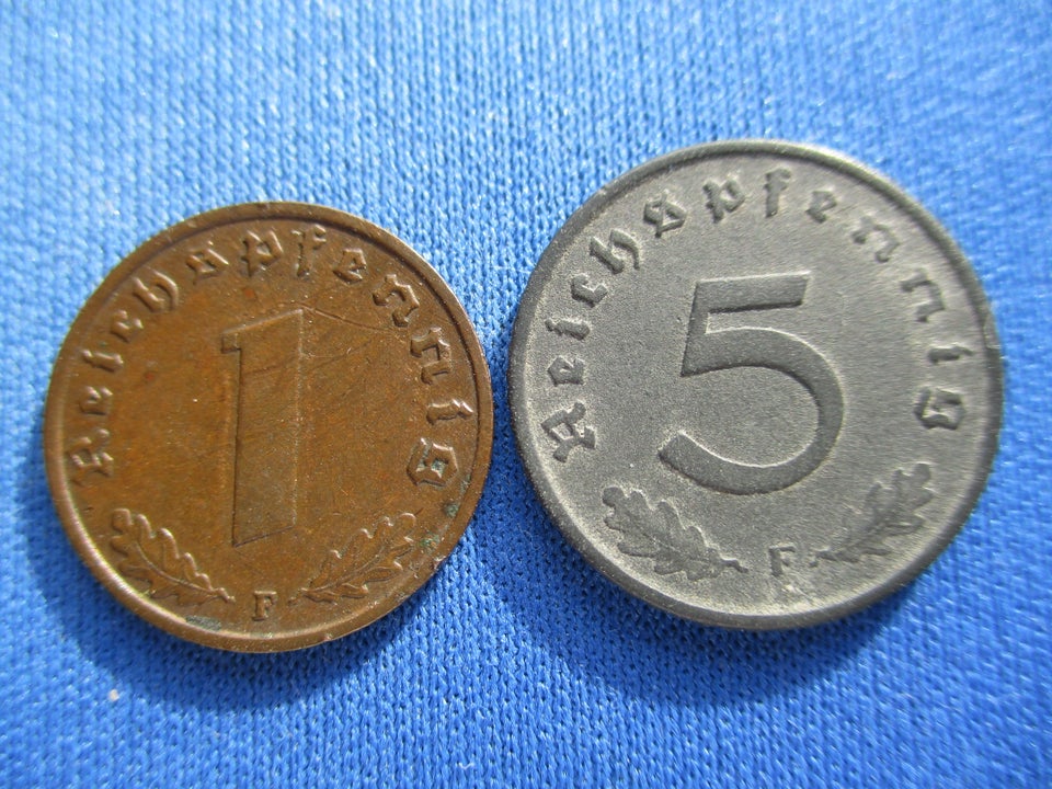 Vesteuropa, mønter, 1 pfennig