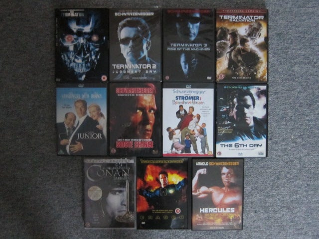 Arnold Schwarzenegger, DVD,