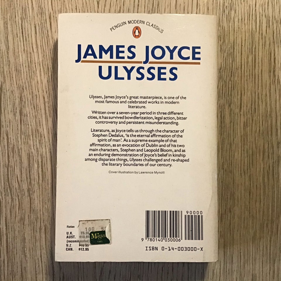 Ulysses, James Joyce, genre: roman