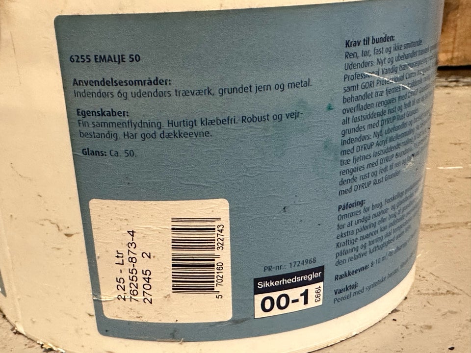 Emalje , Dyrup, 2,5 liter