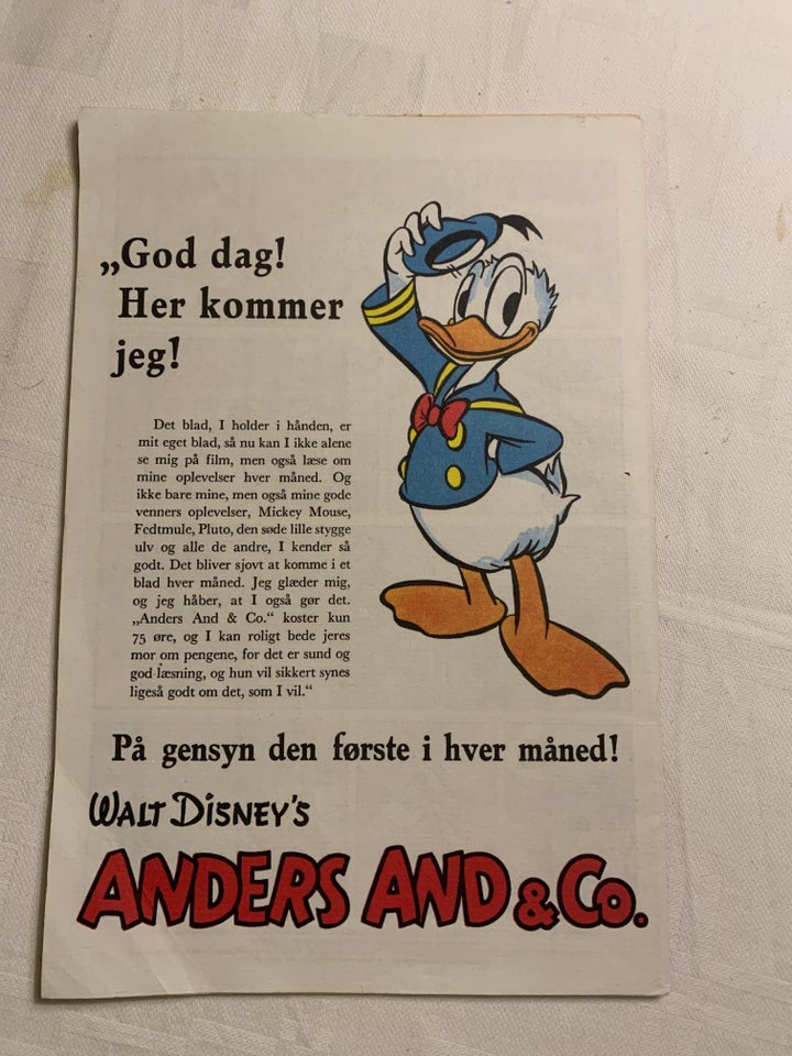 Tillæg til Anders And Co , Walt