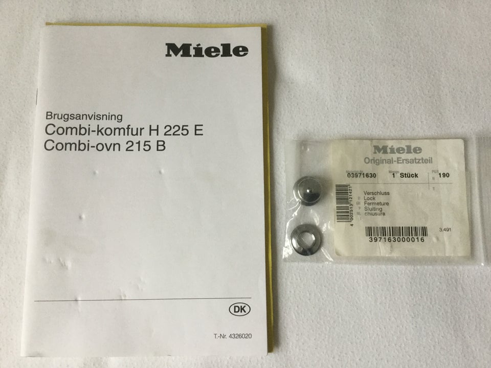 Ovn Miele Miele Combi ovn 215 B