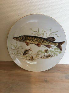 Porcelæn Fiskefad Tysk